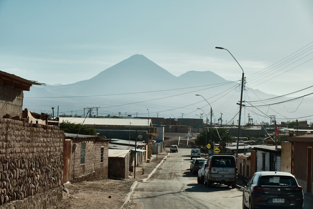 Documentary photographer taking pictures in a rural Chilean village